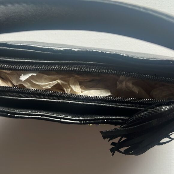 Liz Claiborne Y2K style mini shoulder purse green and purple gems - Picture 6 of 8